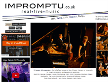 Tablet Screenshot of impromptu.co.uk